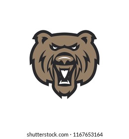 polar bear logo template vector icon illustration