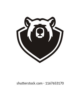 polar bear logo template vector icon illustration