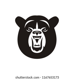 polar bear logo template vector icon illustration