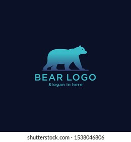 Polar Bear logo template vector icon illustration