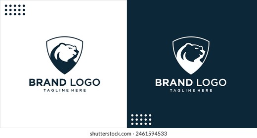 Polar Bear Logo Template Vector Illustration, Design Inspiration.