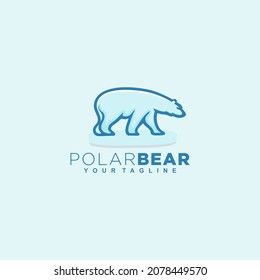 Polar Bear logo vector design template inspiration idea