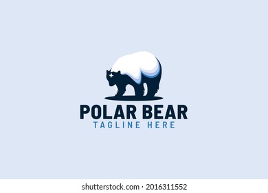 polar bear logo vector graphic for any business.