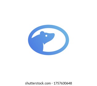 Polar bear logo vector icon 