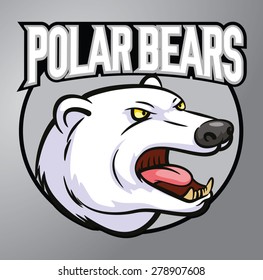 Polar bear mascot