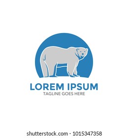 Polar Bear Mascot Logo Character Vector Stock Vector (Royalty Free ...