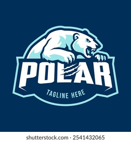 POLAR BEAR MASCOT LOGO DESIGN