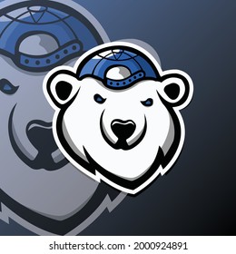 Polar Bear Mascot Logo for sport and esport