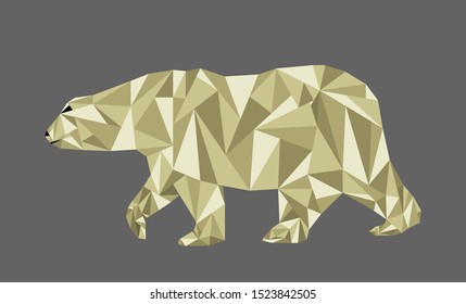 Polar bear on the pack ice. from global warming