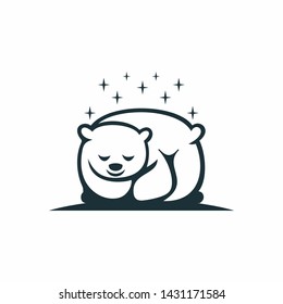 polar bear pillow mattress white comfortable logo