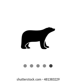 Polar bear simple icon