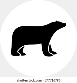 Polar bear simple icon