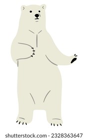 Polar Bear Single 10, vector illustration