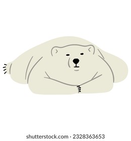 Polar Bear Single 29,vector illustration