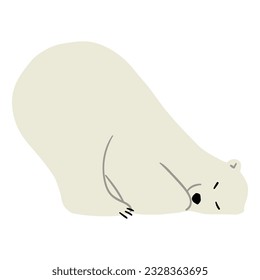 Polar Bear Single 32,vector illustration