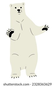 Polar Bear Single 4, vector illustration