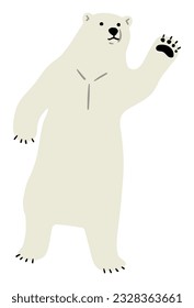 Polar Bear Single 5, vector illustration