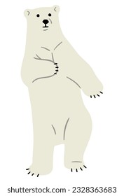 Polar Bear Single 6, vector illustration