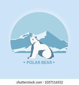 Polar bear symbol of the Arctic.