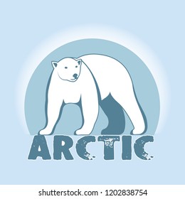 Polar bear symbol of the Arctic.