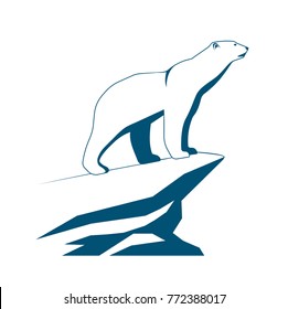 Polar bear symbol of the arctic