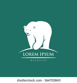 Polar Bear Symbol Vector Illustration Stock Vector (Royalty Free ...