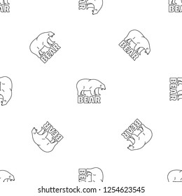 Polar bear tears pattern seamless vector repeat geometric for any web design