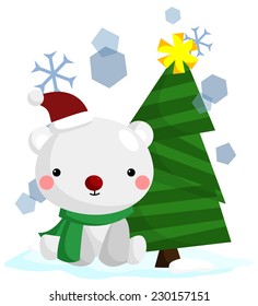 Polar Bear Tree Stock Vector (Royalty Free) 230157151 | Shutterstock