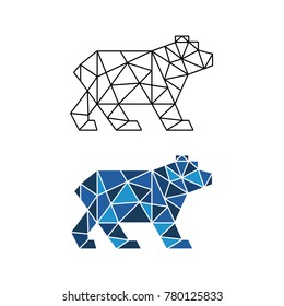 polar bear triangulate geometric vector. You can use for logo brand or illustration.