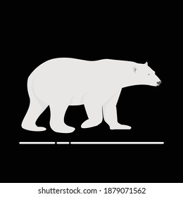 Polar bear vector art and grapphics