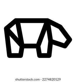Eisbär-Vektorsymbol-Illustration