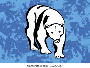 polar bear vector icons tattoo 