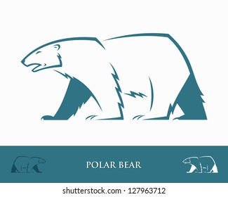 Polar bear - vector illustration