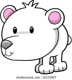 Polar Bear Vector Illustration