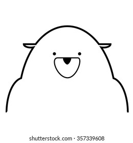 Polar bear , vector illustration