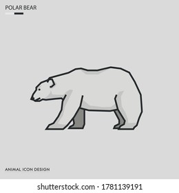 Polar Bear Vector Illustration Design