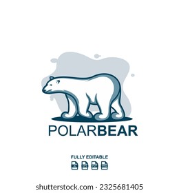 Polar Bear Vector Logo Design
