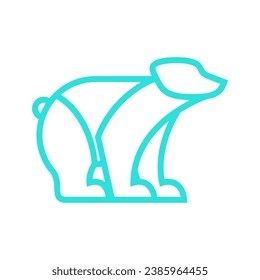 Design-Vorlage für Vektorgrafik-Vektorgrafik-Polar-Bären
