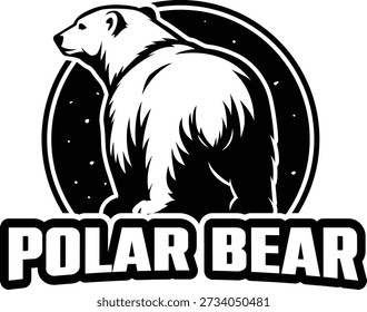 polar bear vector logo design polar bear vector logo design