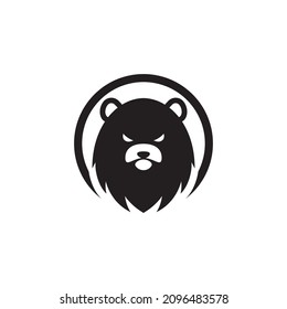 Polar bear vector logo icon illustration