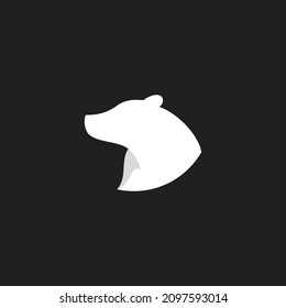 Polar-Bär-Vektorlogo-Symbol