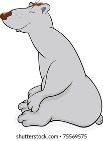 Polar bear.Cartoon