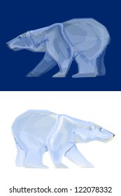 Polar Bear/Vector Polygon Illustrations
