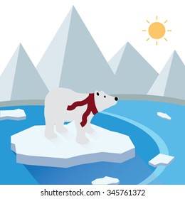 Polar Bear/Vector/illustration