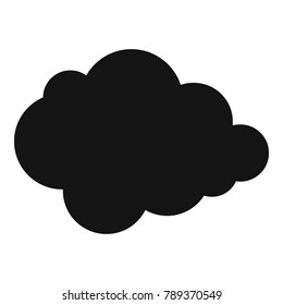 Polar cloud icon. Simple illustration of polar cloud vector icon for web