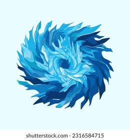 polar cold iceberg detail illutration