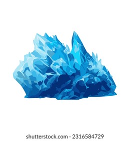 polar cold iceberg detail illutration