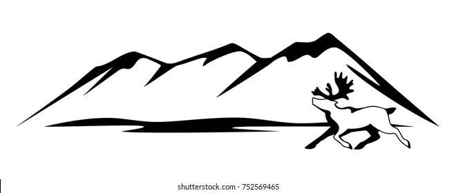 Polar deer is a symbol of the Arctic.