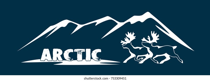Polar deer is a symbol of the Arctic.