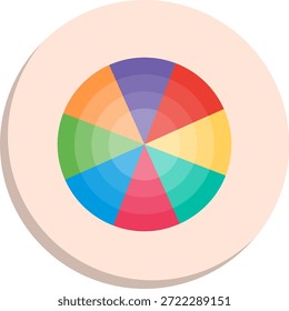 Ícone de Estilo de Círculo Plano de Grade Polar